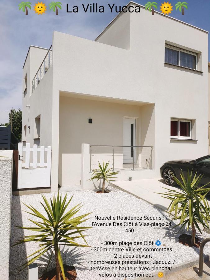 La Villa Yucca Vias Plage - 300M Plage Et Centre Dış mekan fotoğraf